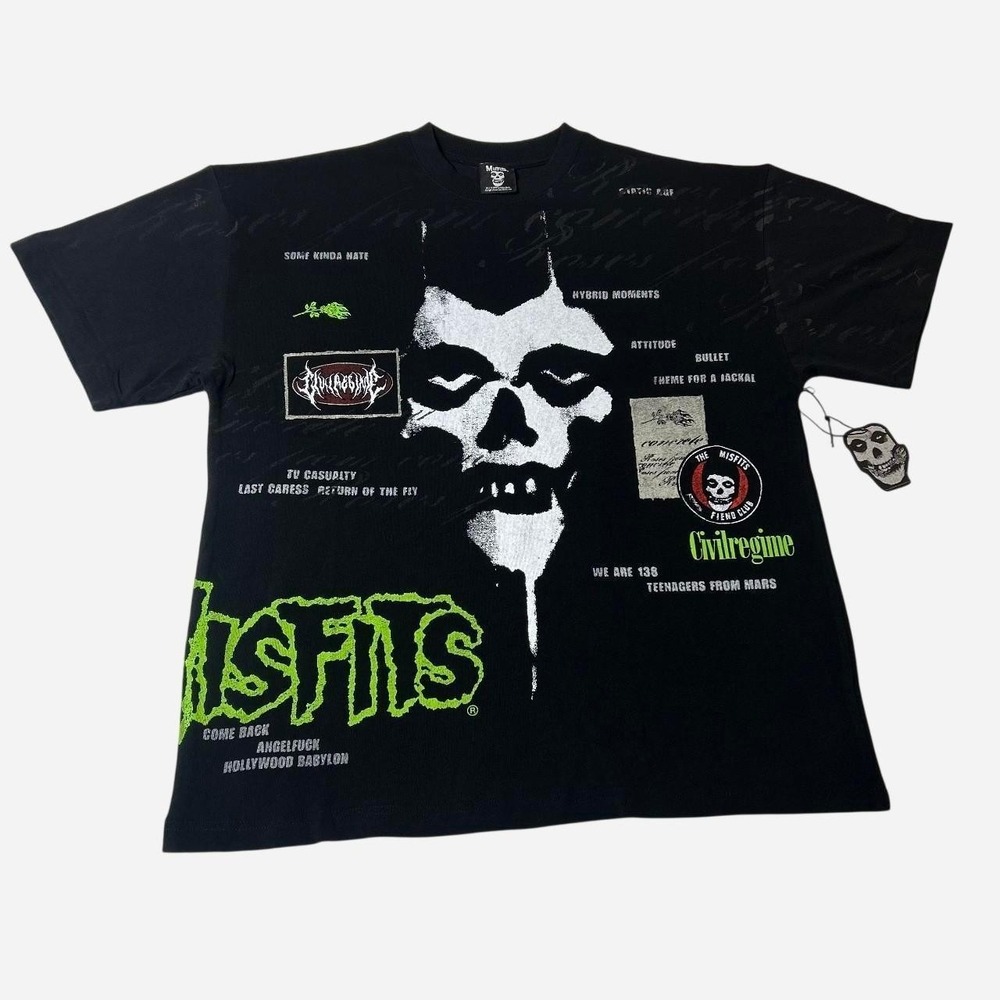 Civil Regime x Misfits Mens Crypt Legacy T-Shirt Black Large NWT SOLD OUT